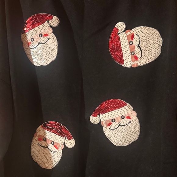 Christmas Sequin Santa Sweatshirt - Picture 4 of 6